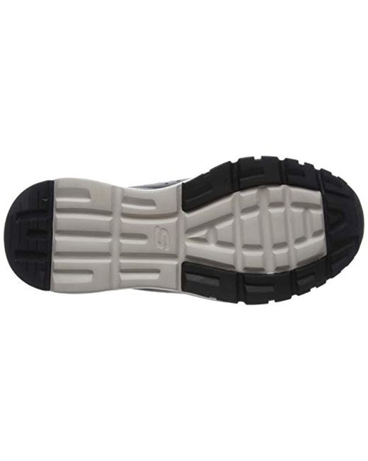 skechers lace up sneakers hombre gris