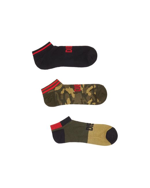 DIESEL Black Skm-gost Socks for men