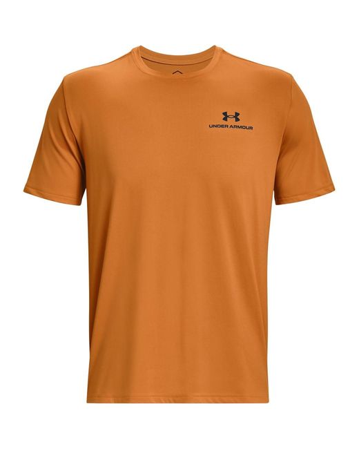 Under Armour S Rush Energy Short Sleeve T-shirt Orange Xl for men