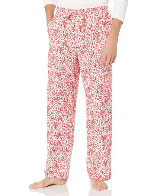 Pantaloni del Pigiama in Flanella di Amazon Essentials in Pink da Uomo