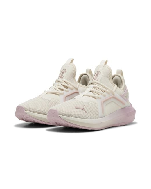PUMA White SOFTRIDE ENZO 5 METALLIC WN's Straßen-Laufschuh