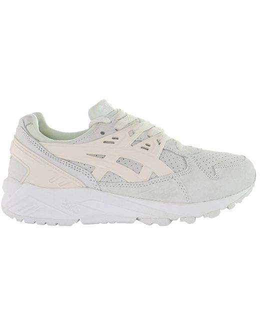 Asics Gray Gel-kayano White Suede Leather Lace Up S Trainers H6m2l for men