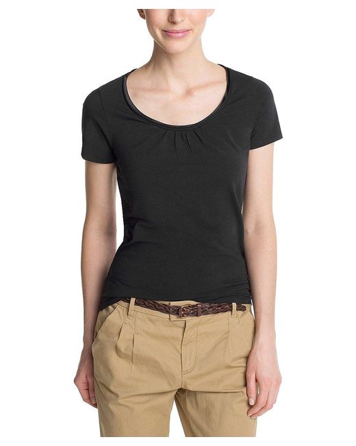 Camiseta de ga Corta para Mujer Esprit de color Black