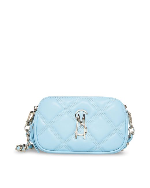 Steve Madden Daisy Quilted Crossbody in Blue | Lyst