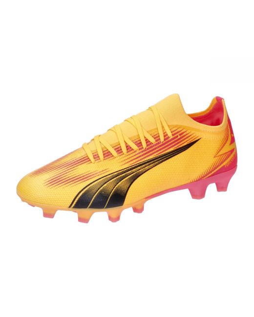 PUMA Orange Adults Ultra Match Fg/ag Soccer Shoes