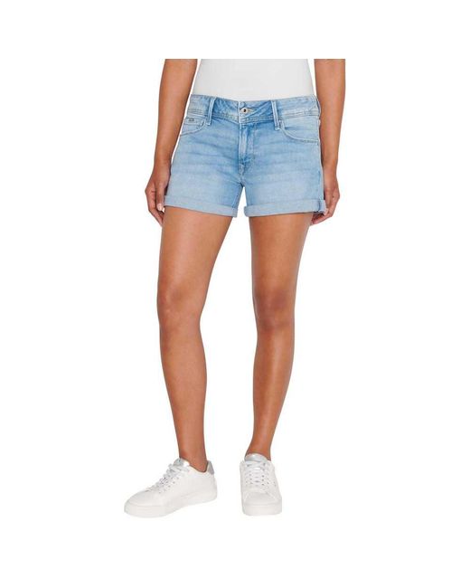 Relaxed Short Mw Shorts Mujer Pepe Jeans de color Blue