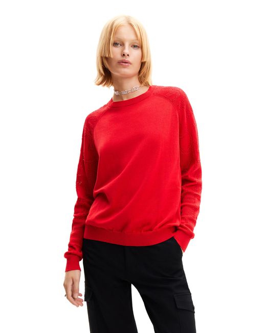Desigual Red JERS_Nicole Sweater