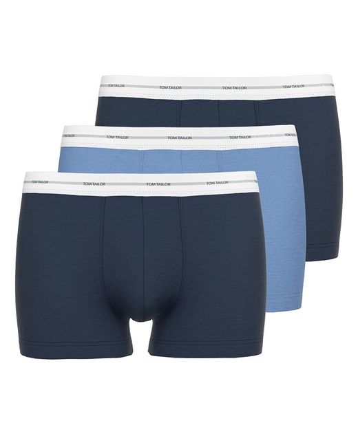 Tom Tailor , Hip Pants, Cotton Stretch, 3er Pack, Blue, L für Herren