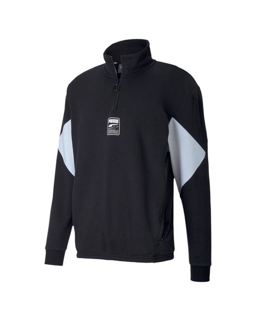 PUMA Rebel Half Zip TR Pullover Größe M-XL Black NEU in Blue für Herren