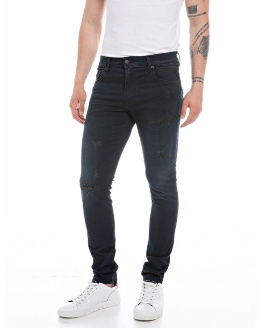 Topolino Jeans di Replay in Black da Uomo