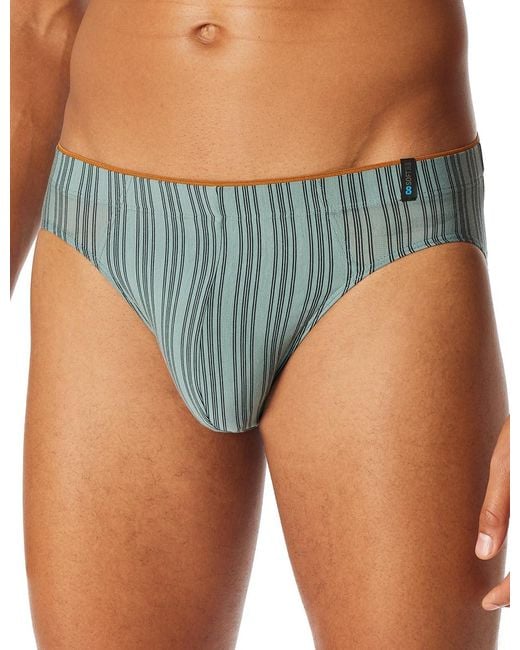 Schiesser Unterwäsche Supermini atmungsaktiv und weich-Long Life Soft Slip in Blue für Herren
