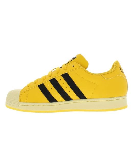 Originals Superstar Classic Low Top Sneaker Scarpa Uomo di Adidas in Yellow da Uomo