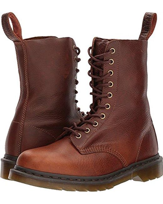 Dr. Martens 1490 Tan Harvest Leather Fashion Boot in Brown | Lyst