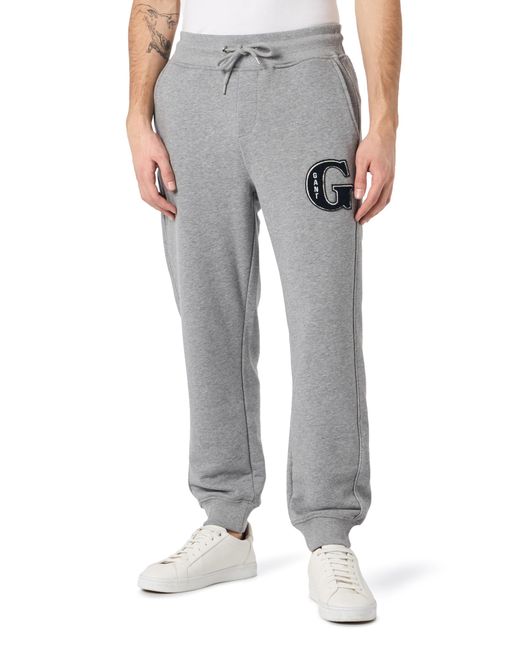 Gant Gray G Graphic Pants Casual for men