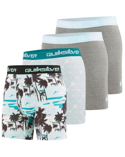 Quiksilver Blue S Underwear 4 Pack Boxers For Performance S Boxer Briefs for men
