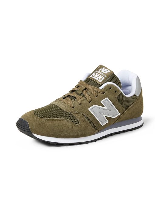New Balance Suede 373 V2 Trainers in Olive/Silver (Green) for Men - Save  60% | Lyst UK