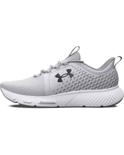 Under Armour White Charged Decoy Running Shoe, for men