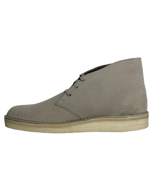 Clarks Gray Originals S Desert Coal Suede Stone Boots 7 Uk for men