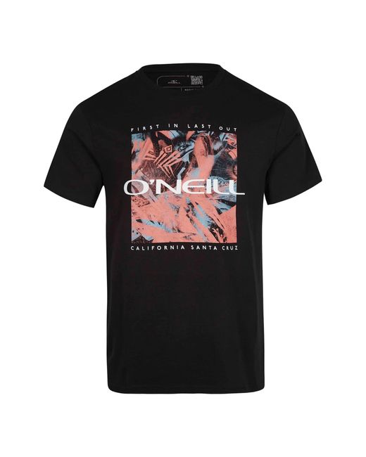 O'neill Sportswear Black Crazy T-shirt for men