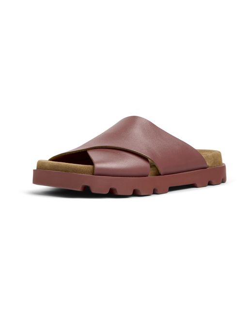 Camper Brown Fashion X-strap Sandal