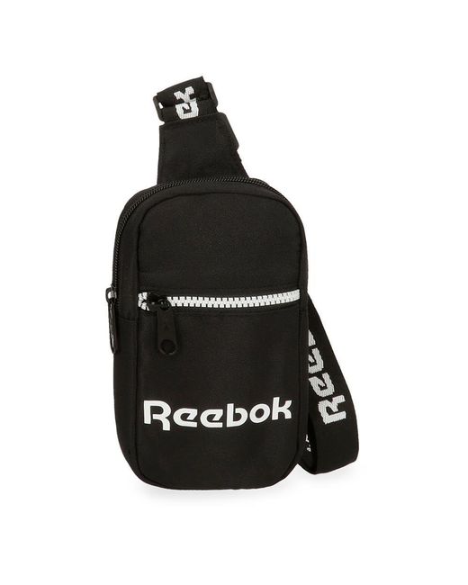 Reebok Sally Crossbody Shoulder Bag Black 10x18x3cm Polyester
