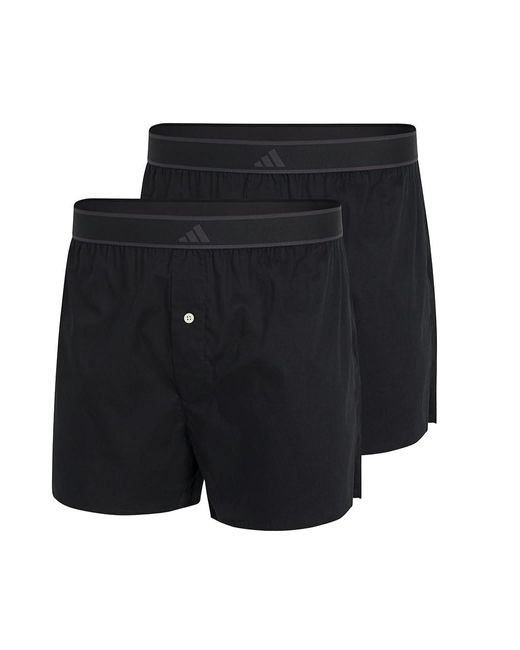 Herren Unterwäsche Boxershorts 2er Pack Boxer Adidas de hombre de color Blue