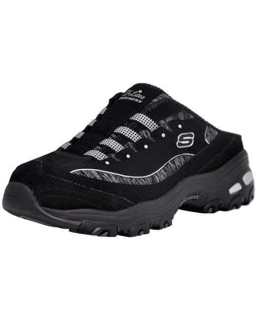 Sport D'Lites Slip-On Mule Sneaker di Skechers in Black