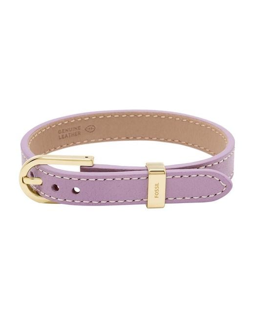 Bracelet Stylish Leather Bracelet Heritage D-Link JF04369710 sFO1975 Marque Fossil en coloris Purple