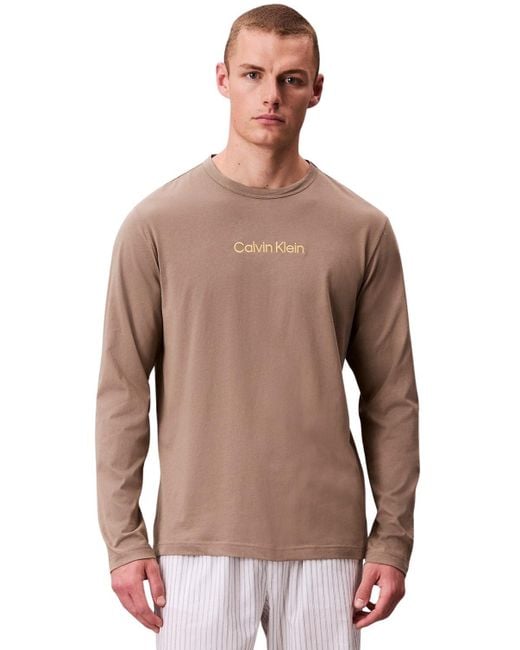 L/S Crew Neck 000Nm2171E di Calvin Klein in Multicolor da Uomo