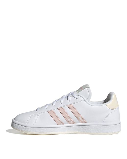 Adidas Grand Court B S Trainers White/vapour Pink 3.5