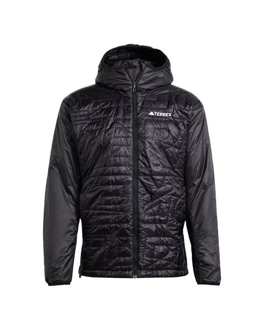 Adidas Black Xperior Varilite Primaloft Hooded Jacket for men