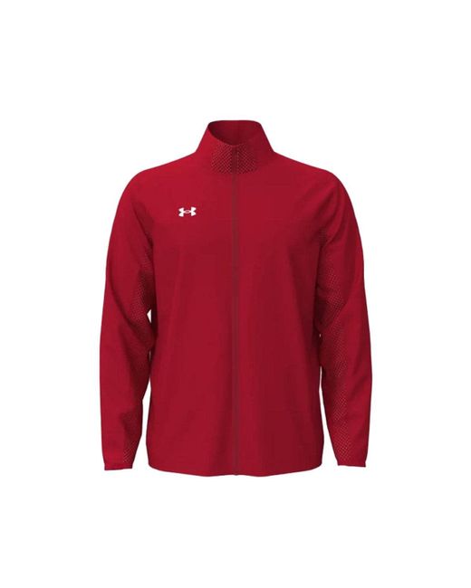 Under Armour Red Squad 3.0 S Warm Up Full Zip Jacket