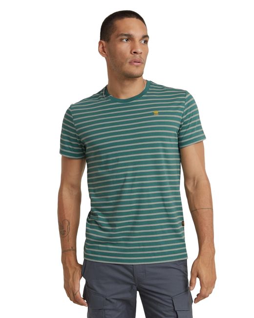 Stripe R T T-Shirt di G-Star RAW in Green da Uomo