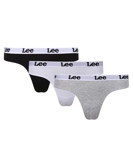 Lee Jeans Multicolor S Briefs in Black/White/Grey | Organic Cotton Soft Microfibre Waistband Boxershorts