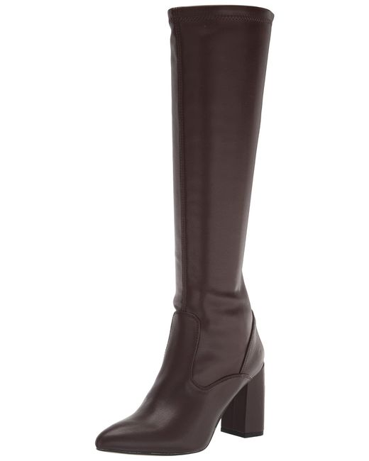 Franco Sarto S Katherine Pointed Toe Knee High Boots Dark Brown Stretch 7.5 M
