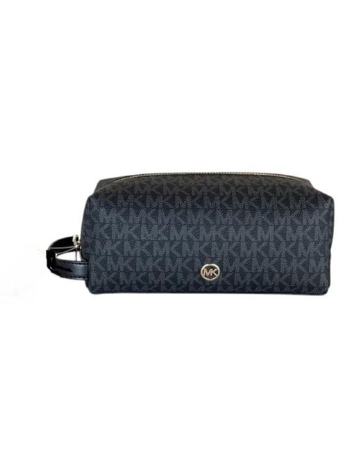 Michael Kors Blue Jet Set Travel Cosmetic Case Medium