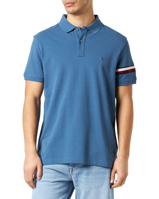 Tommy Hilfiger Blue Short-sleeve Polo Shirt Regular Fit for men