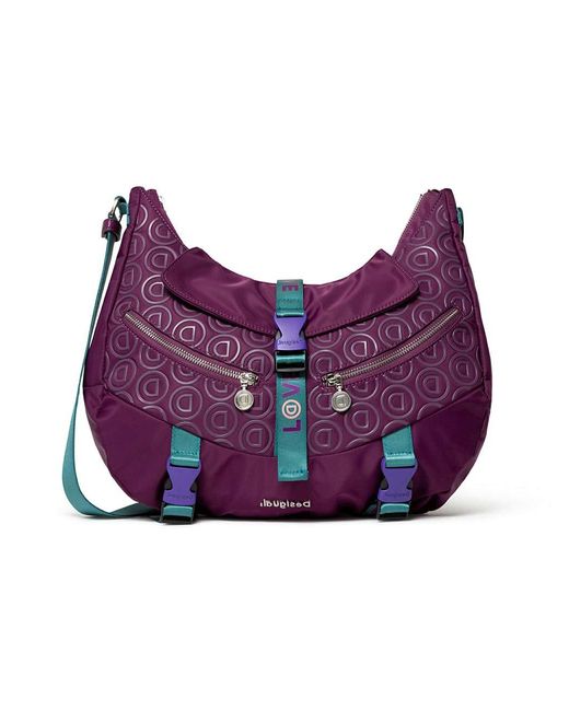 Desigual Bols_stardust Yangra Shoulder Bag Purple - Lyst