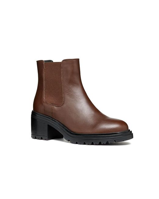 Geox Brown D Damiana E Ankle Boot