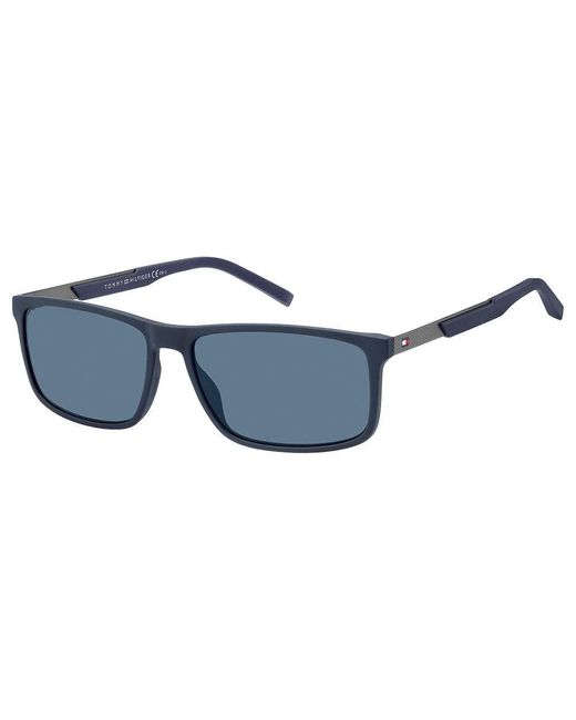 Tommy Hilfiger Blue Th 1675/s Rectangular Sunglasses for men