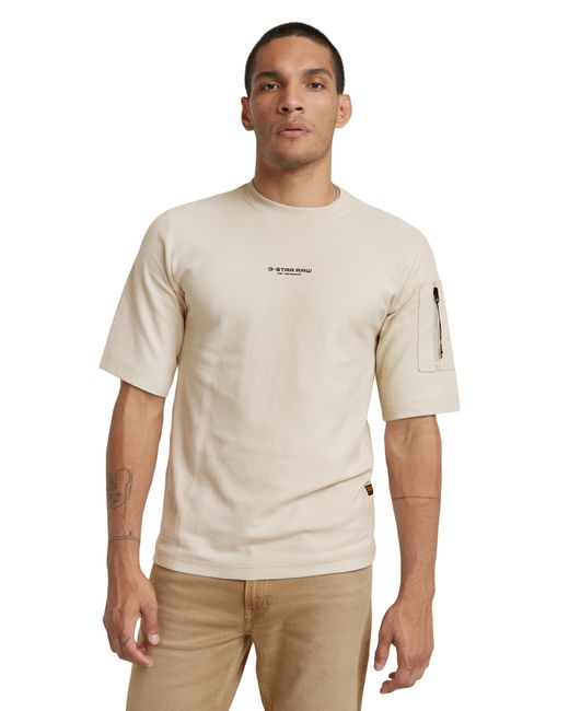 G-Star RAW White P-3 Tweeter 1 Sl T-shirt for men