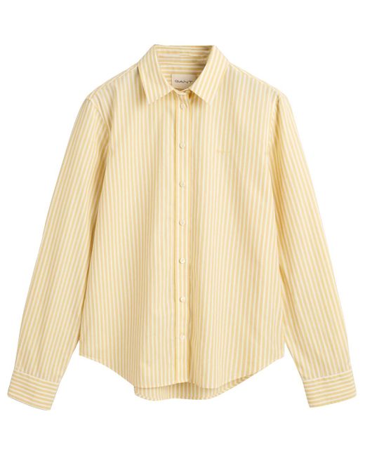 Gant Natural Reg Poplin Striped Shirt