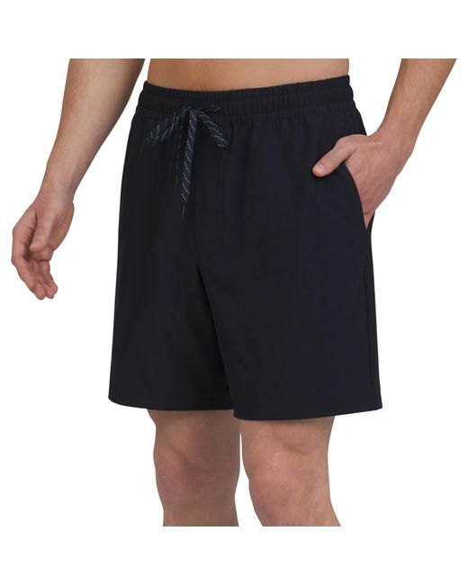 Quiksilver Blue Regular Fit Stretch Waist Water Friendly Active Hybrid Shorts for men