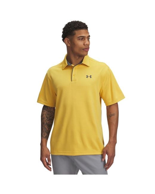 Under Armour Tech Polo in Yellow for Men Lyst UK