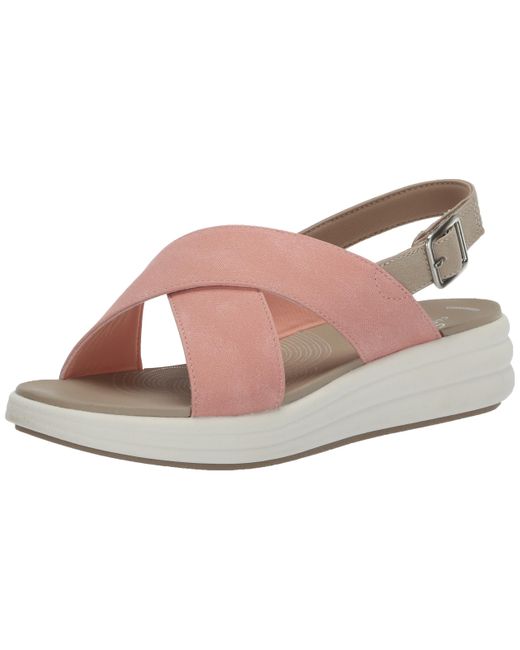 Clarks Black Drift Sun Wedge Sandal