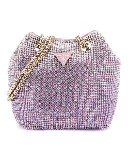 Guess Zalina Mini Pouch Orchid in het Purple