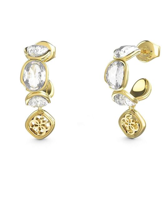 Guess Oorbellen Voor Roestvrij Staal Jube05571jwygt/u in het Metallic