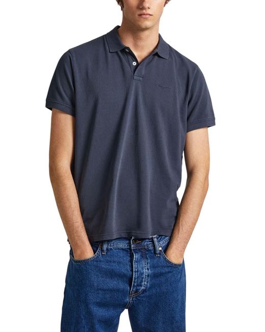 Pepe Jeans Blue New Oliver Gd Polo for men