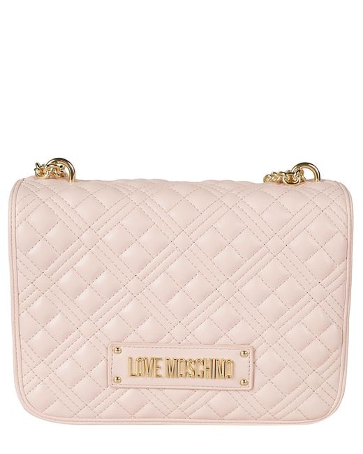 Love Moschino Pink Women Crossbody Bags Cipria