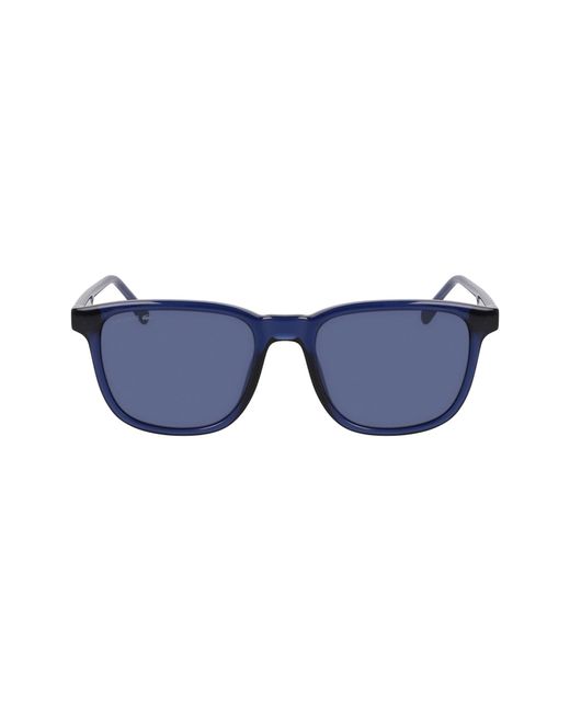 Buy Lacoste Men's L705sp Polarized Rectangular Sunglasses, Dark Blue, 57 mm  at Amazon.in